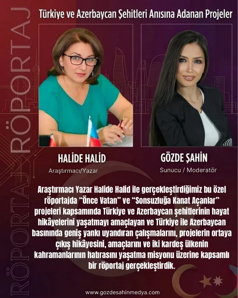 TÜRKİYE VE AZERBAYCAN ŞEHİTLERİNE MİNNET VE SAYGIYLA