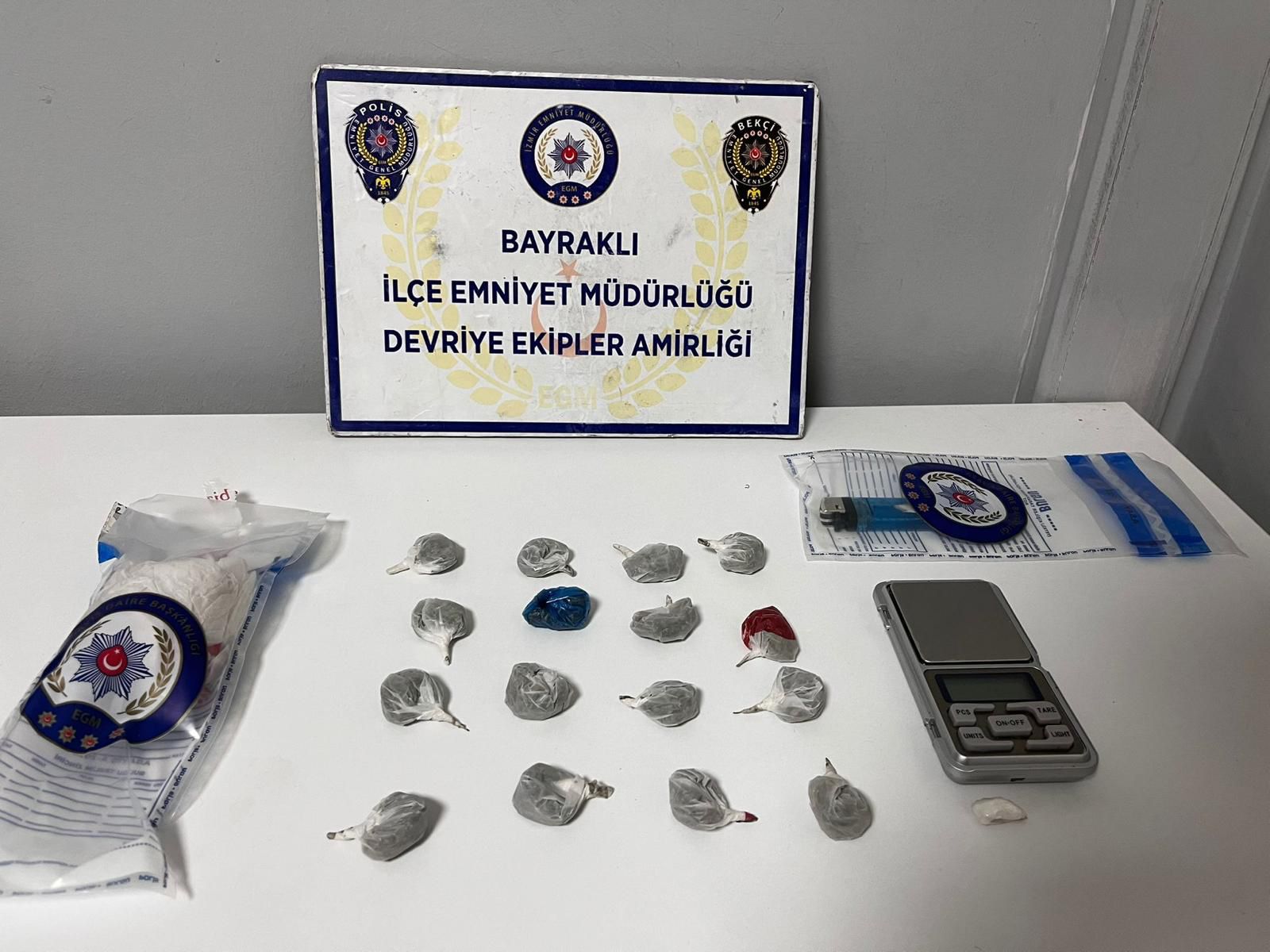 Bayraklı’da Uyuşturucu Operasyonu: 4 Şüpheliye Suçüstü