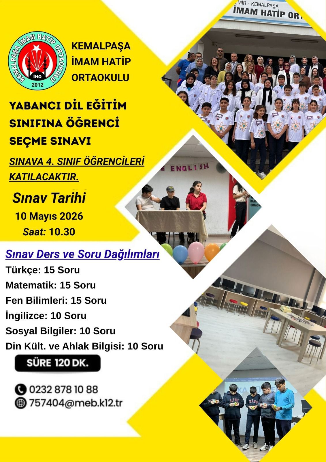 Kemalpaşa İmam Hatip Ortaokulu’ndan Geleceğin Dil Yıldızlarına Büyük Fırsat!