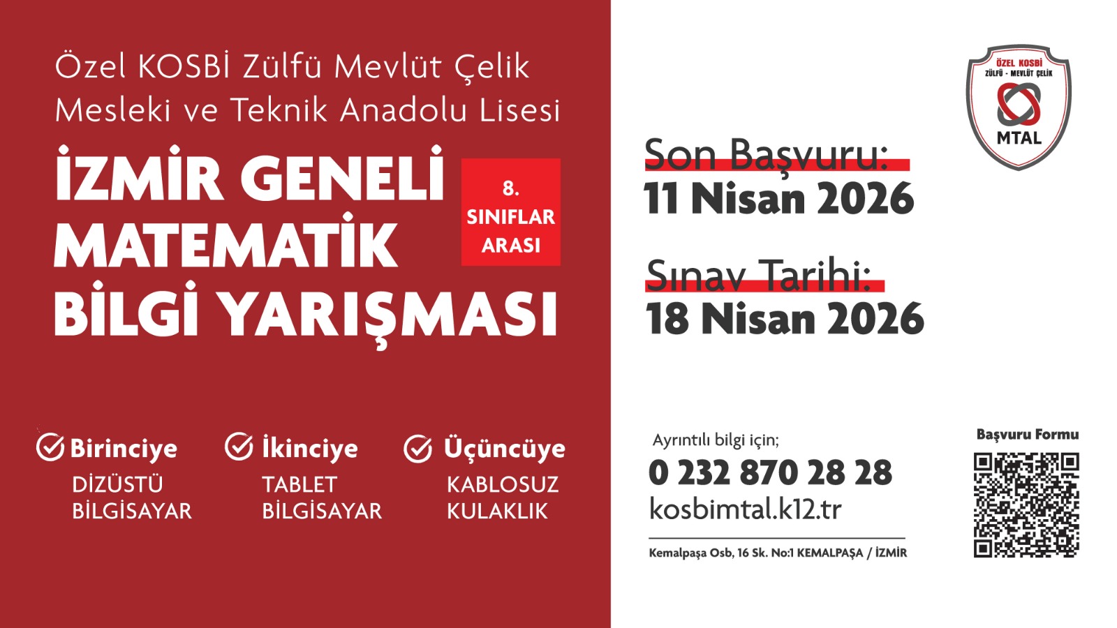 KOSBİ ZÜLFÜ MEVLÜT ÇELİK MTAL’DE MATEMATİK HEYECANI
