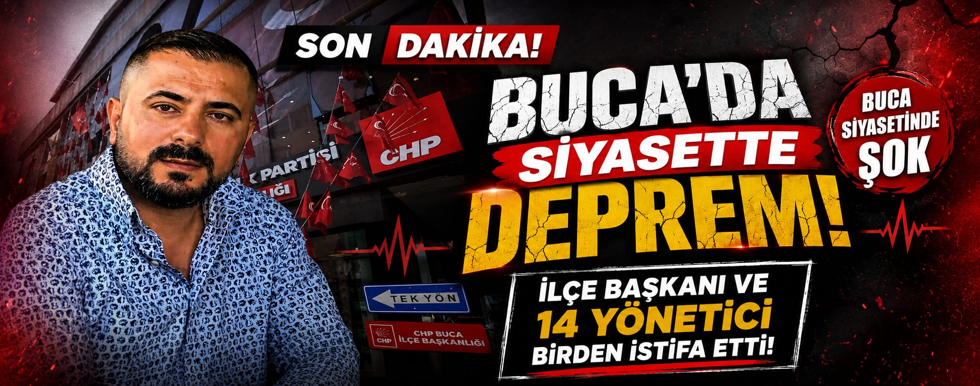 Buca Siyasetinde Sıcak Gelişme: İlçe Başkanı Suat Bulut ve 14 Yönetici İstifa Etti!