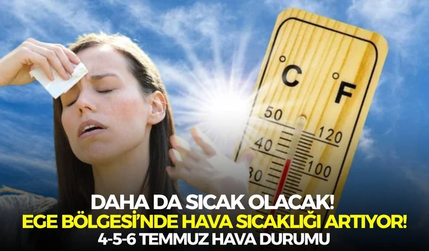 Ege Bölgesi'nde sıcaklık artacak! İzmir'de hava durumu hafta sonu nasıl olacak?