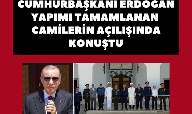 Gaziemir'e Yeni Cami! Cumhurbaşkanı Erdoğan Canlı Açılış Yaptı, İzmir Protokolü Törende